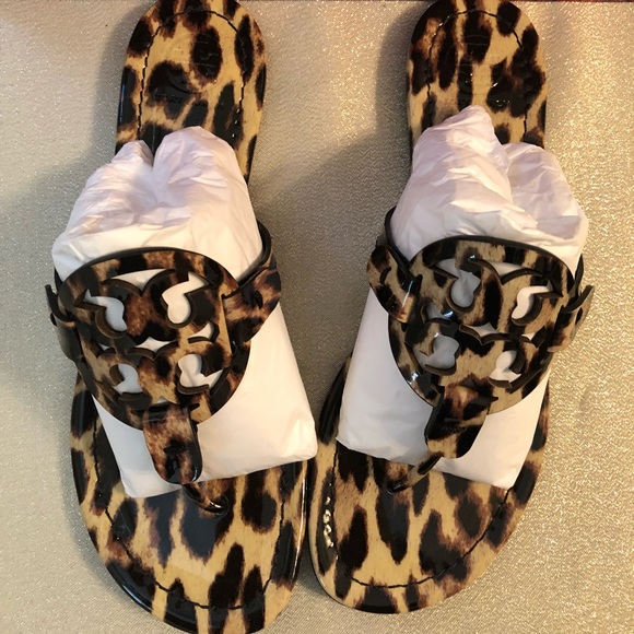 Tory Burch Miller sandals, leopard print 8 - Picture 2 of 5